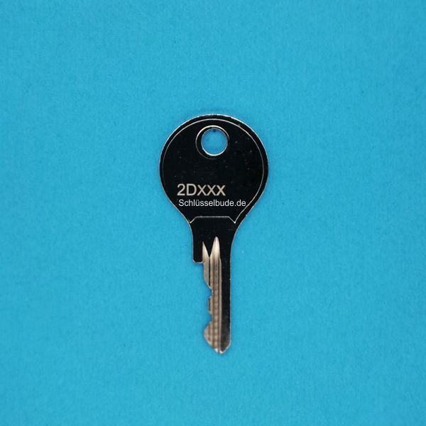Schlüssel 2D001 für Dom Hebelschlösser.