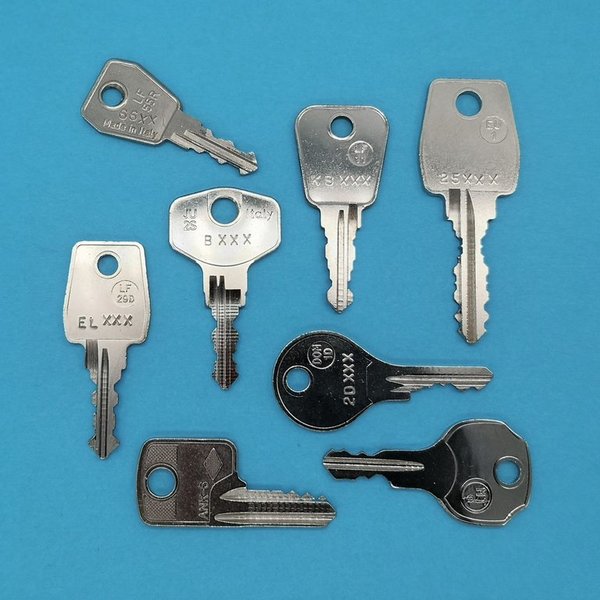 Ersatzschlüssel nach Nummer für Euro Locks
